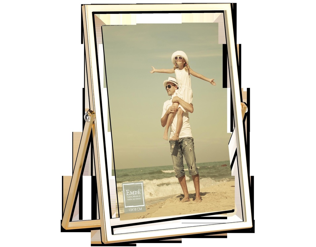 ENTRE 2 VERRES OR ROSE PHOTO 13X18CM 2229OT20-0