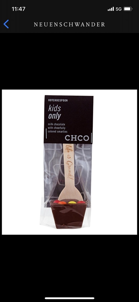 cuillère au chocolat lait Kids only