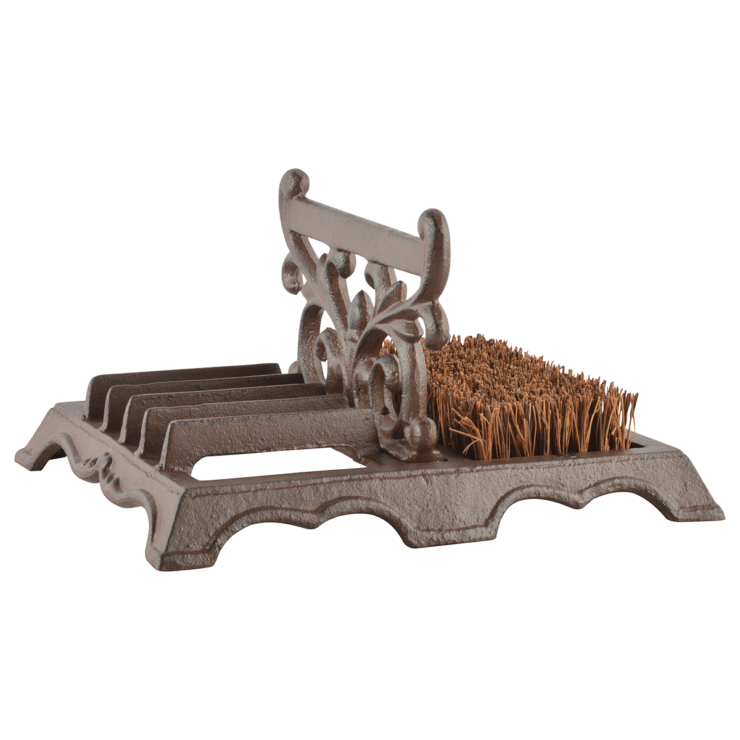 Brosse chaussure avec grattoir