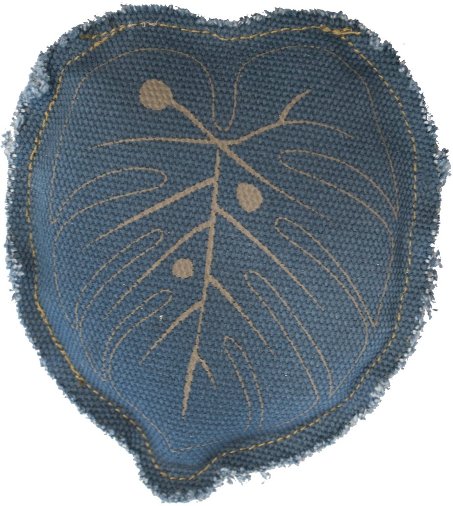 Catnip Toy Bowy, 12 x 14 cm, bleu