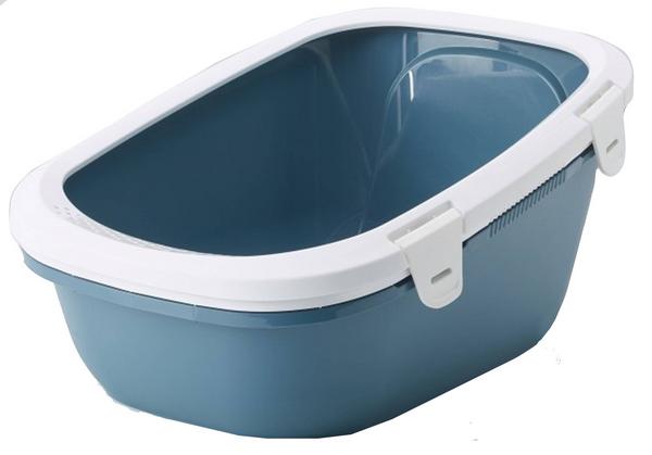 Toilette chats Simba Sift XL, 64 x 46 xH 31 cm, bleu-blanc