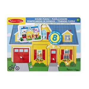 Puzzle Sonore Bois La Maison 8Pcs