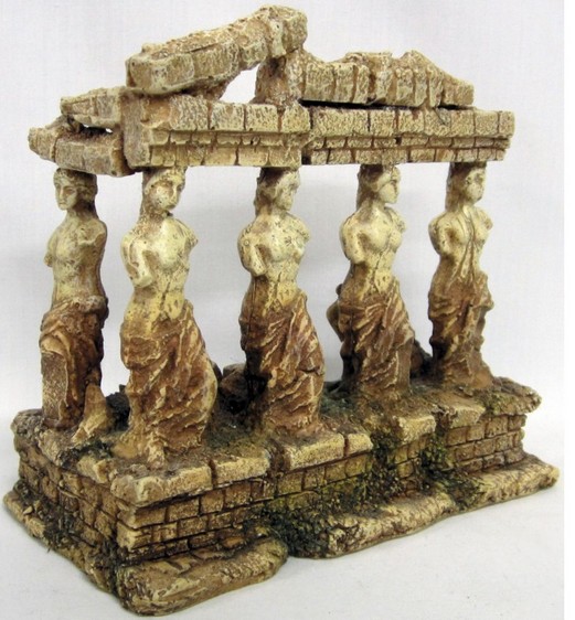 Décoration pour Aquarium  Temple grec avec déesses