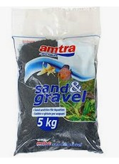 Sable pour aquarium  Quartz céramique noir  2-3 mm 5kg