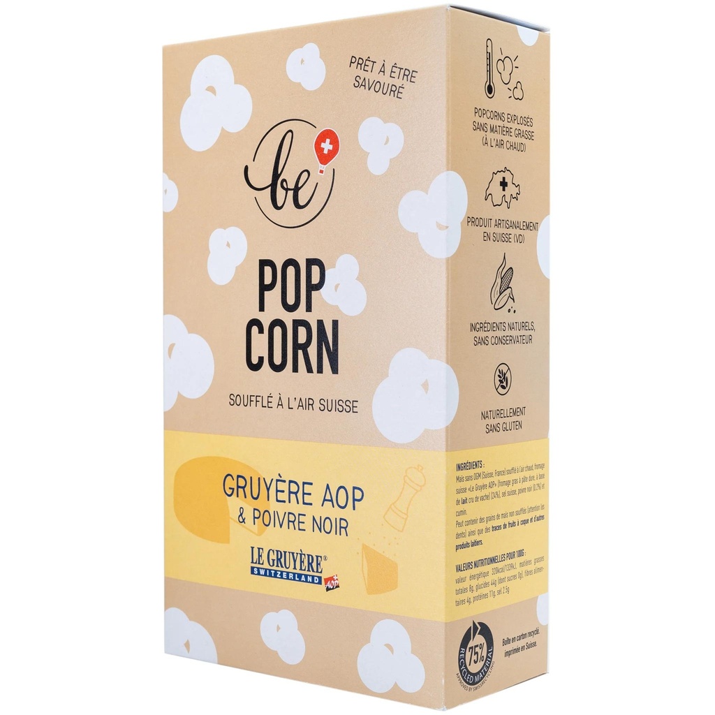 Popcorn gruyère AOP & poivre noir