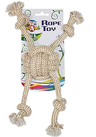 Jouet pour chien naturel balle corde pieuvre M