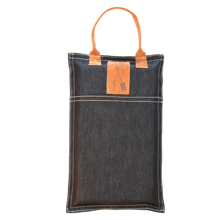 Repose genoux jardin en jean