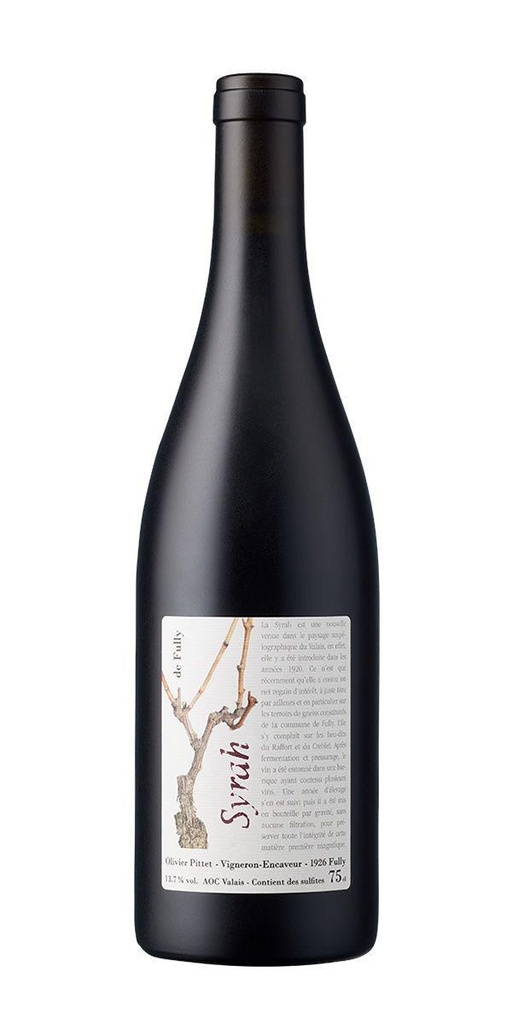 Syrah de Fully, Domaine Olivier Pittet, AOC Valais