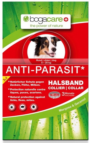 bogacare Anti-Parasit collier chien 5-25kg 55cm