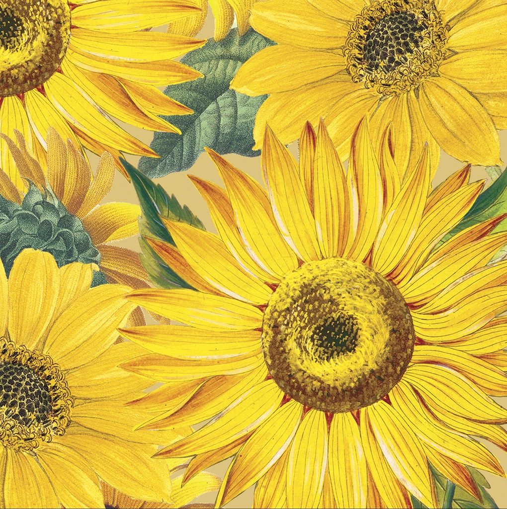 Serviette Cocktail flowers