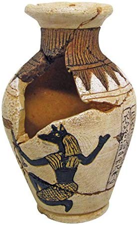 Décoration pour Aquarium  Amphore Egyptienne trouée