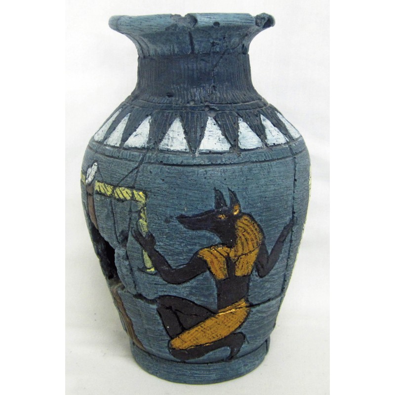 Décoration pour Aquarium  Vase égyptien Anubi