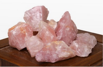 Pierre  quartz rose  600-1200 gr