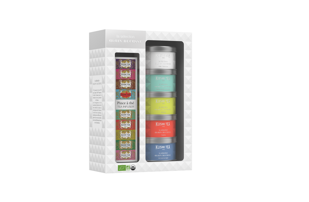 Coffret 5 Miniatures Alain Ducasse Bio - + pince à thé