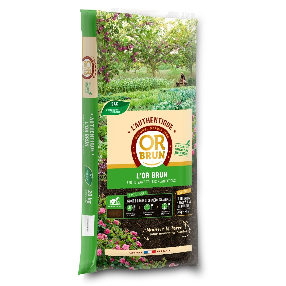 Authentique Fertilisant Jardin Or Brun 20Kg