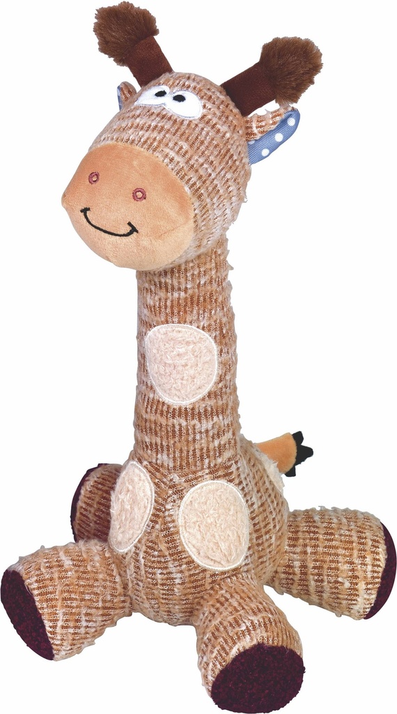 Girafe en peluche et tissu, 33cm