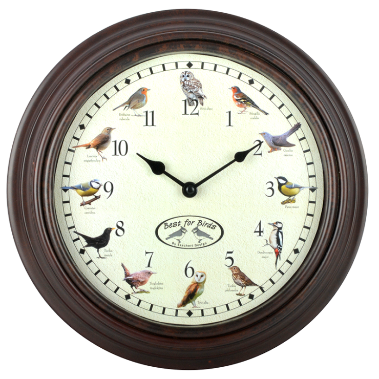 Horloge murale chants oiseaux