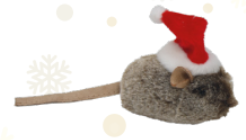 Jouet pour chat 'souris de Noël'