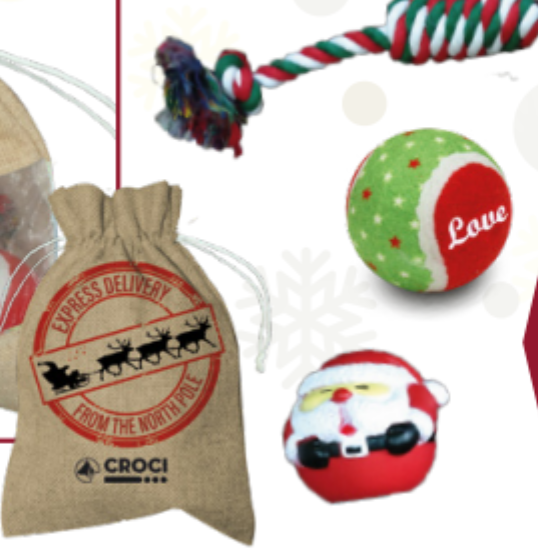 Jouet chien 'sac de Noël'