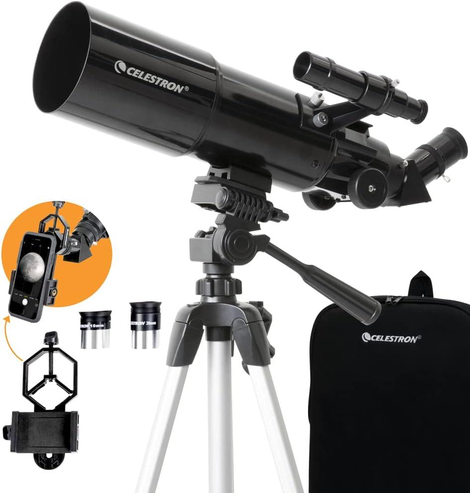 Télescope Celestron Travel Scope 80 + Smartph. Adapt