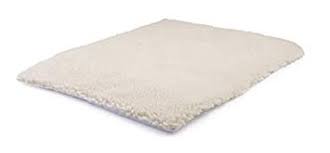 Tapis auto-chauffant 'Furry' noir 48x38cm