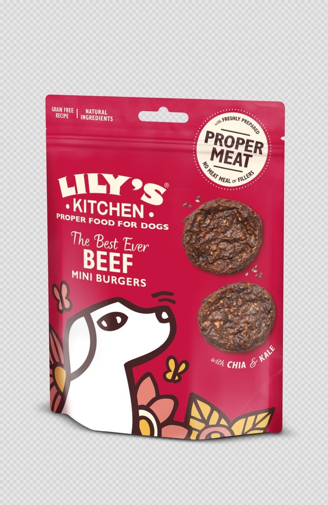 Lily's dog Beef Mini Burgers 70g