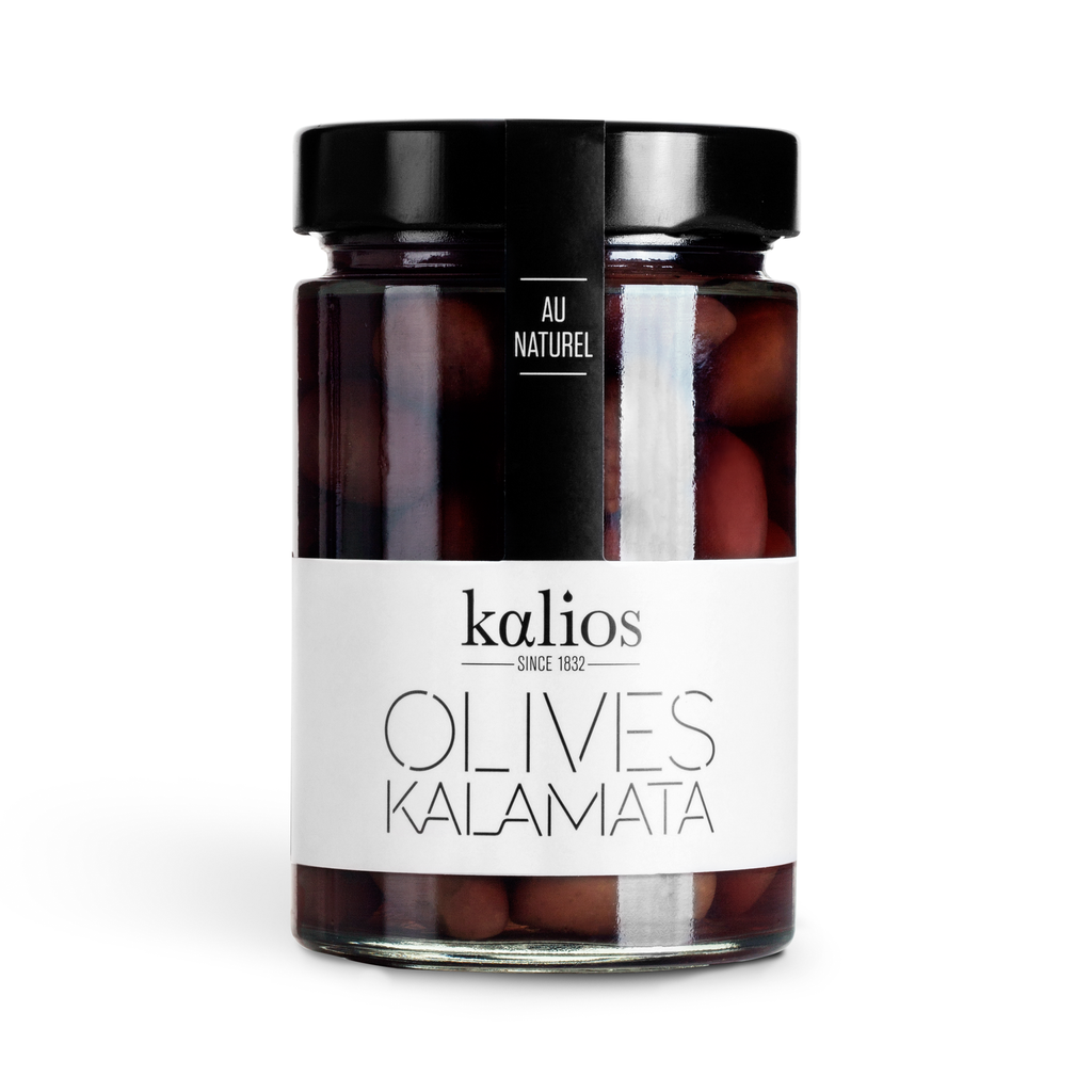 Olives noires Kalamata au naturel, 310gr