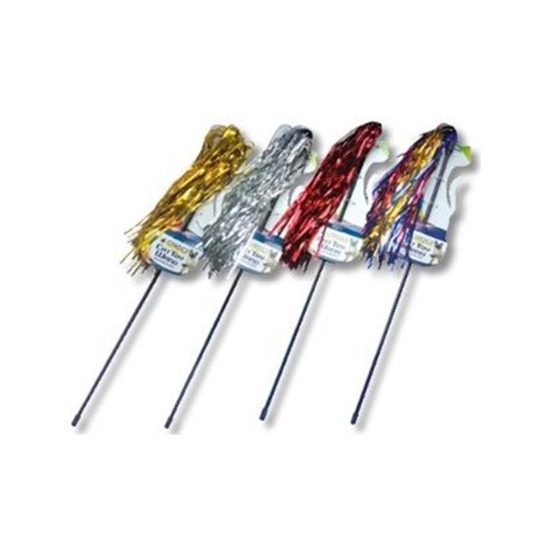 Jouet chat canne à pêche  Streamers