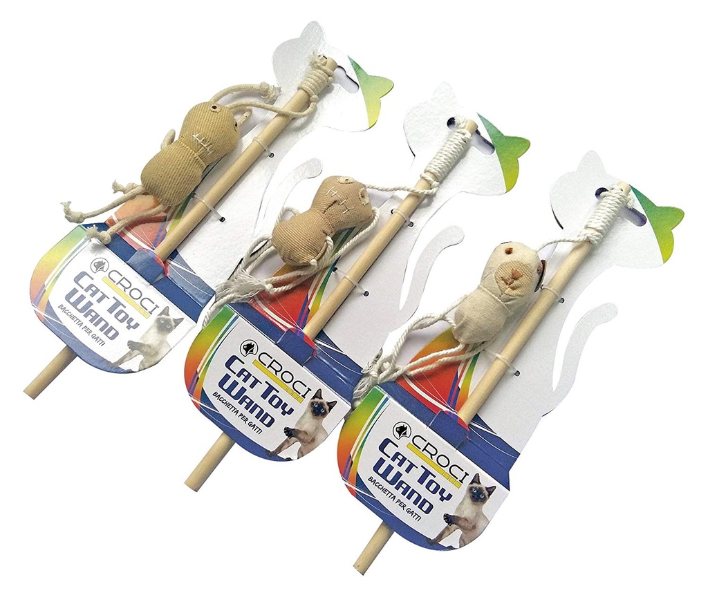 Jouet chat canne à pêche  Stick animal