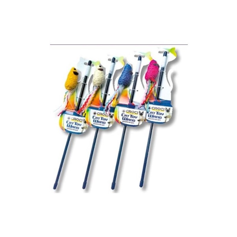 Jouet chat canne à pêche  Topini