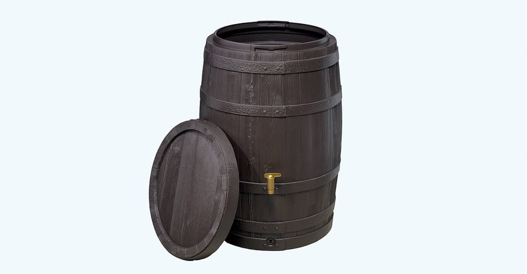 Reservoir Vino 250L Brun Avec Couvercle