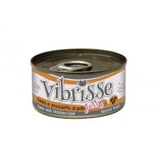 Vibrisse chat jelly thon et jambon de poulet 70g