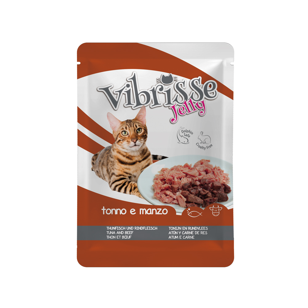 Vibrisse Pouch Jelly thon et boeuf 70g