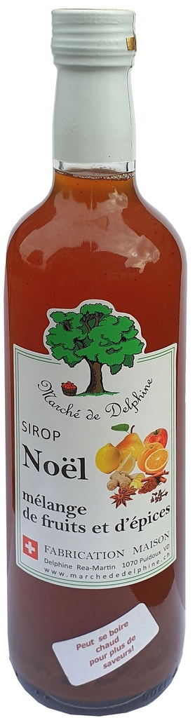 Sirop de Noël, fruits & épices 50cl