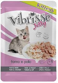 Vibrisse Pouch kitten Jelly thon et poulet 70g