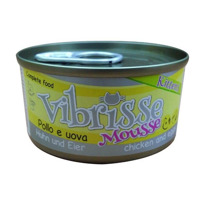 Vibrisse Kitten mousse poulet et œufs 70g