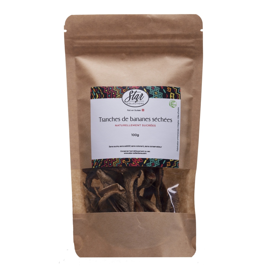 Tranches de bananes séchées