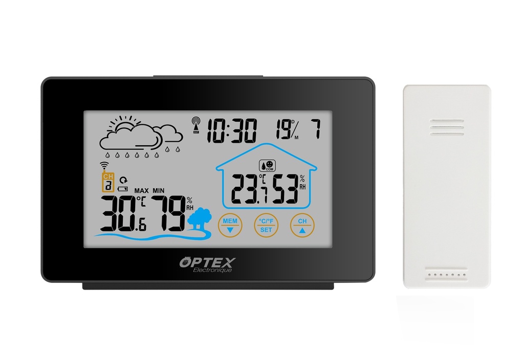 Station Meteo Noir&Blanc Tactile