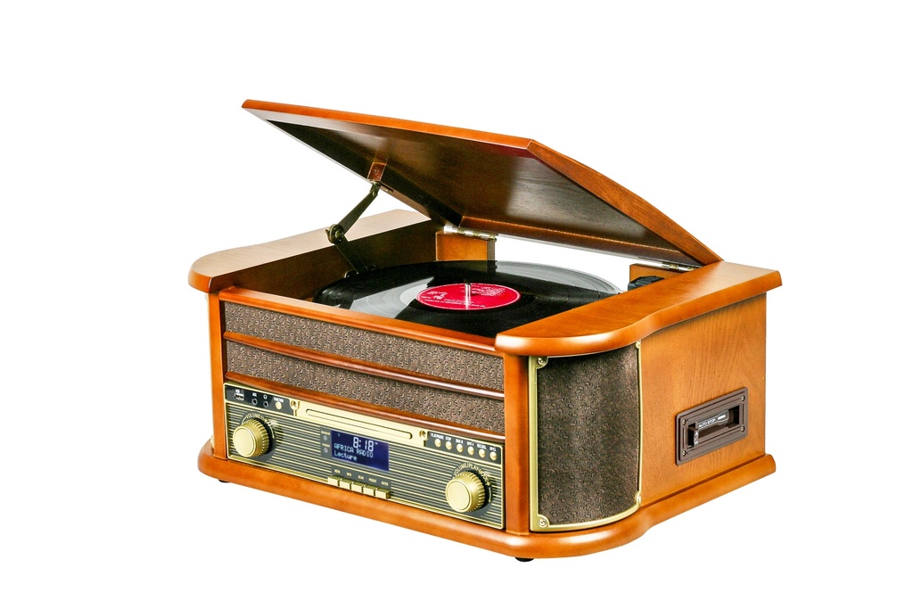 Platine Vinyle Bois Verni