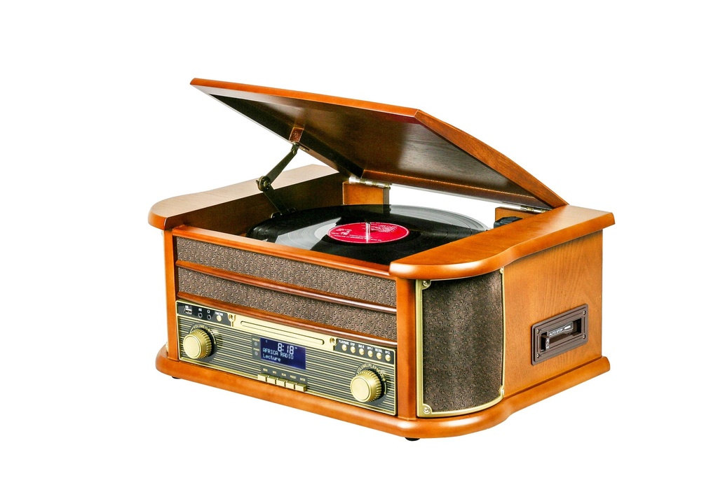 Platine Vinyle Bois Verni