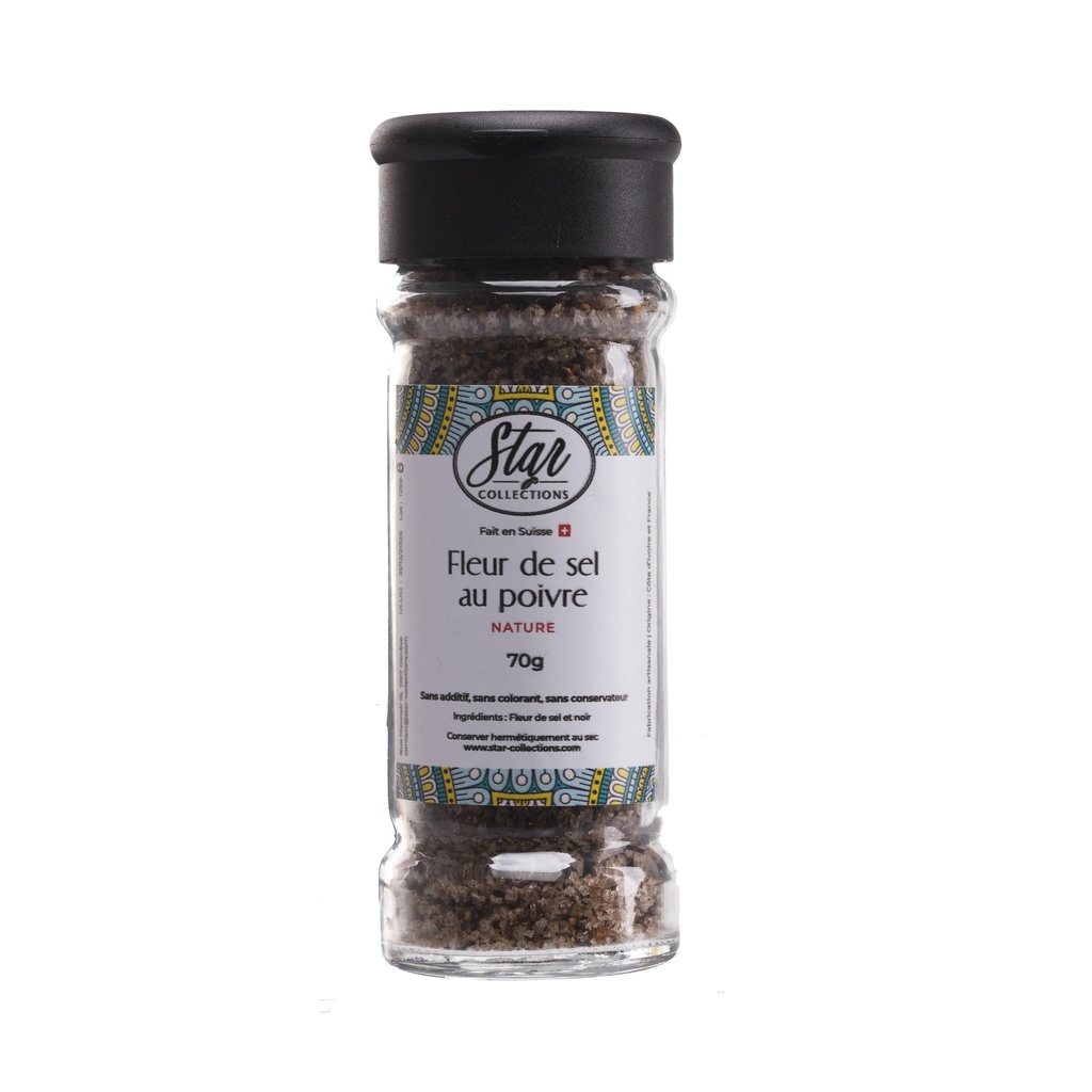 Fleur de sel de Guérande au poivre
