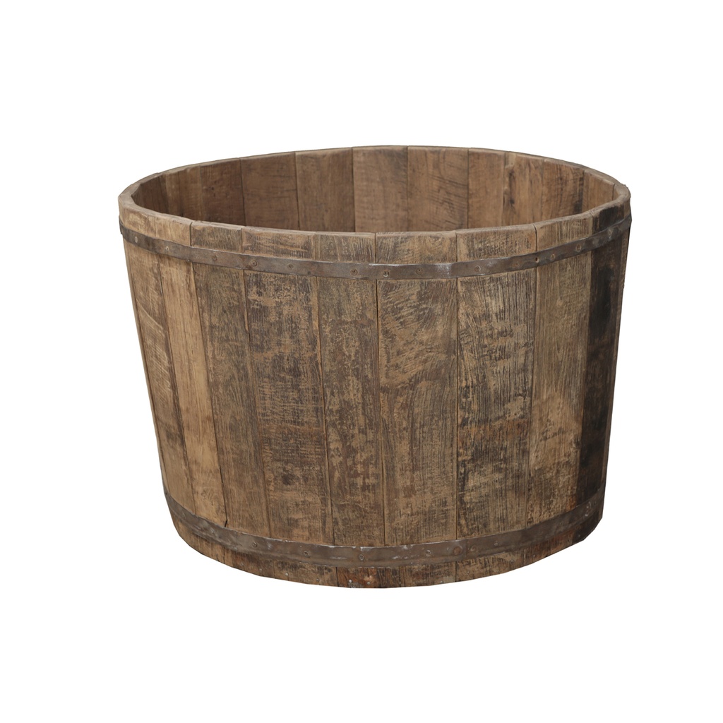 Pot en teck ancien