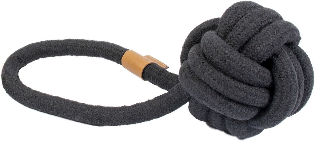 Rope Toys, Harper Balle L, Ø 13 cm x L 27 cm, noir
