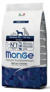 Monge Dog Senior Medium Chicken 3kg