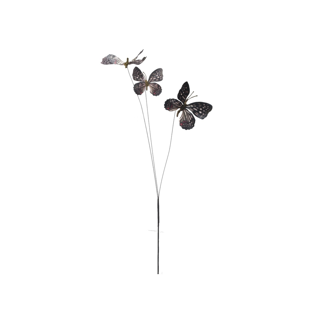 3 Papillons en branche